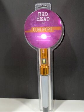 Bed Head TIGI Curlipops 1” Tourmaline Ceramic Styling Iron/Wand- NWT